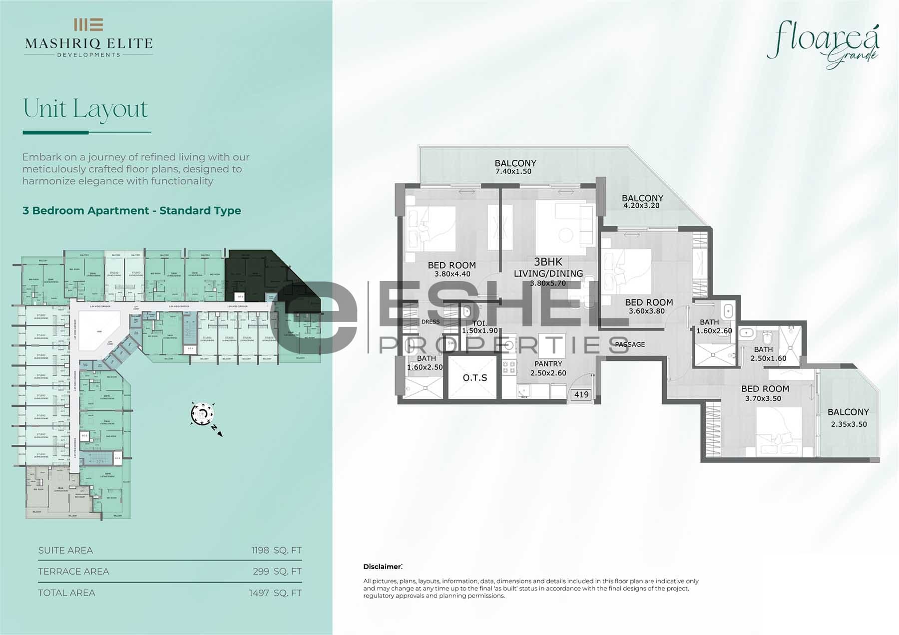 Floarea Grande 可用户型与平面图 1